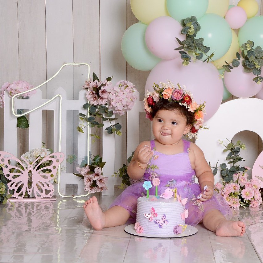 Floral Tulle Bow Baby Dress Bodysuit - Betina Baby & Kids