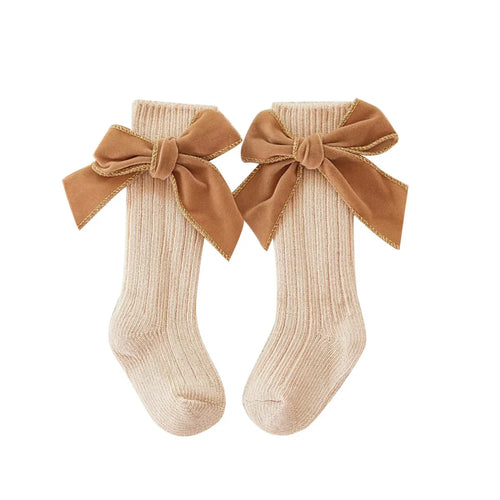 Ribbed Bow Baby Socks - Betina Baby & Kids
